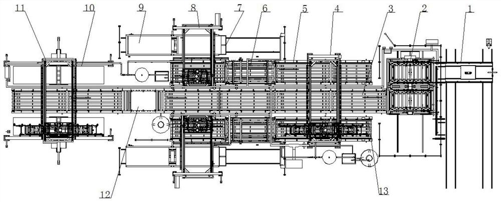 Three-line combined production line with demolding function