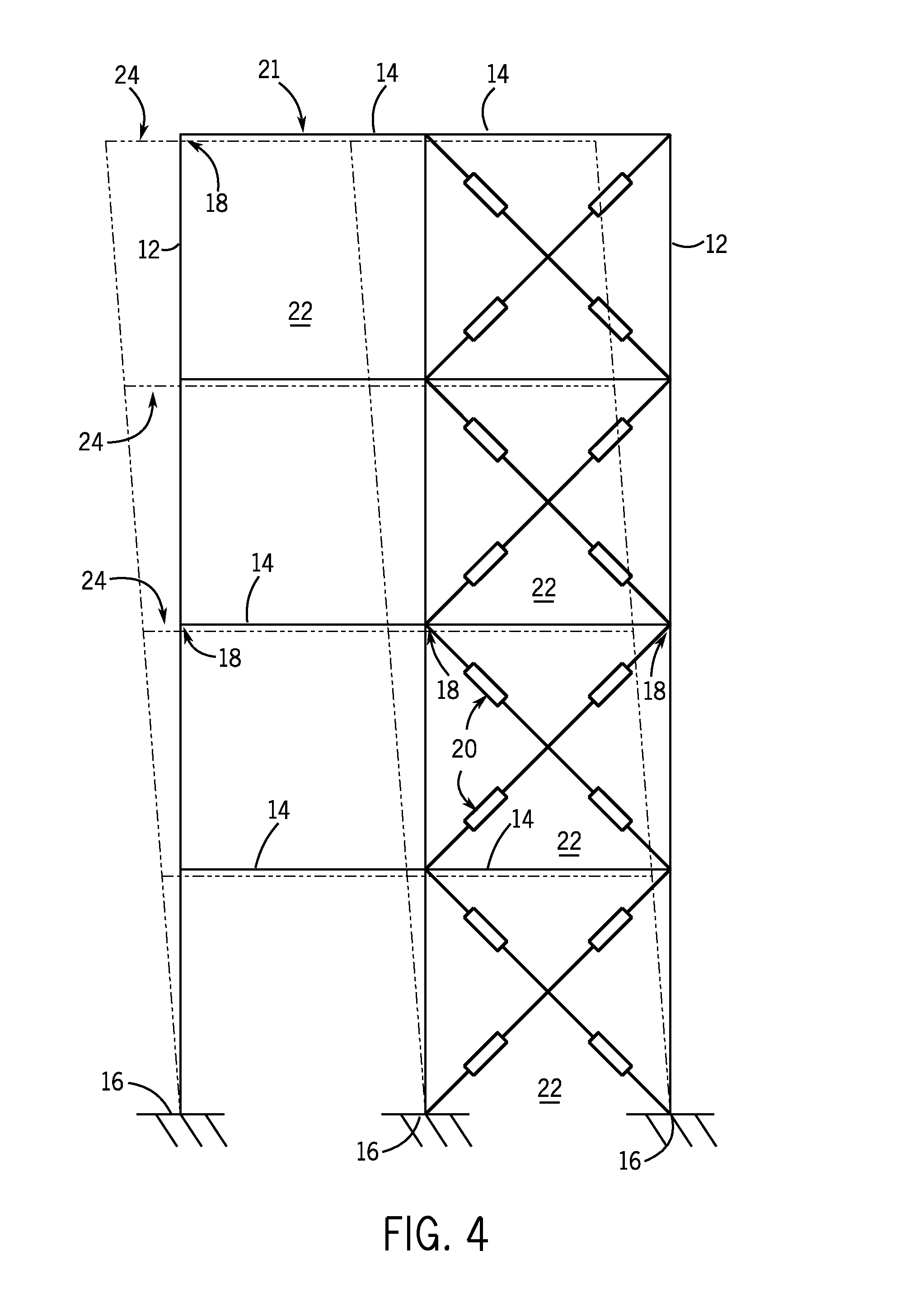 Structural connection mechanisms for providing discontinuous elastic behavior in structural framing systems