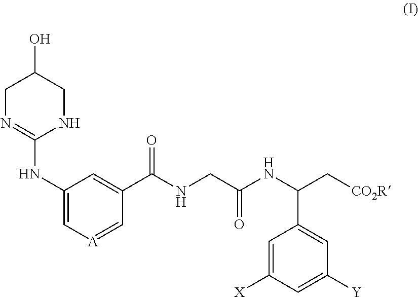 Meta-azacyclic amino benzoic acid derivatives as pan integrin antagonists