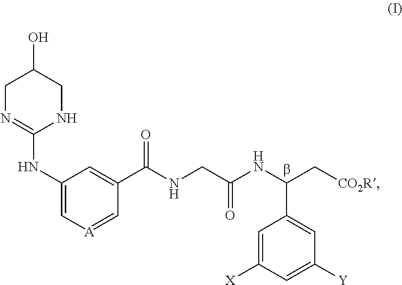 Meta-azacyclic amino benzoic acid derivatives as pan integrin antagonists