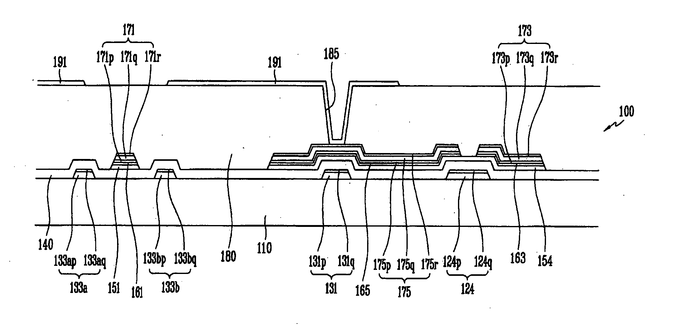 Thin film transistor array panel and fabrication