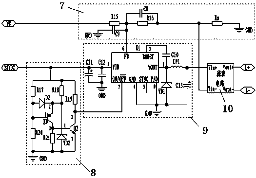 A LED drive circuit that regulates the current in a full range and corrects the dimming curve