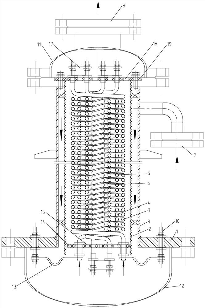 Spiral electric heating pipe efficient gas heater