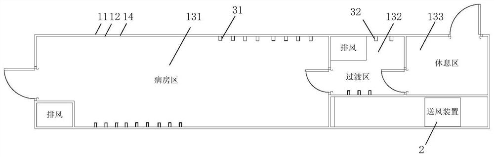 Positive pressure isolation cabin