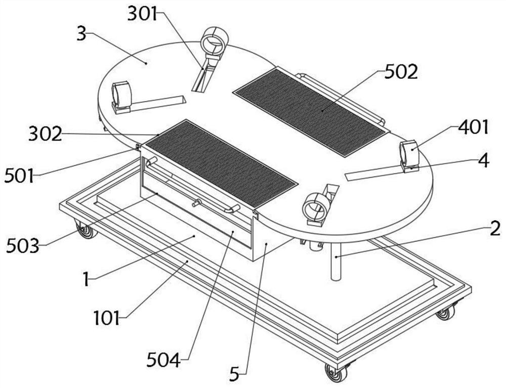 Medical experimental animal dissecting device applied to fixation of animals with different volumes