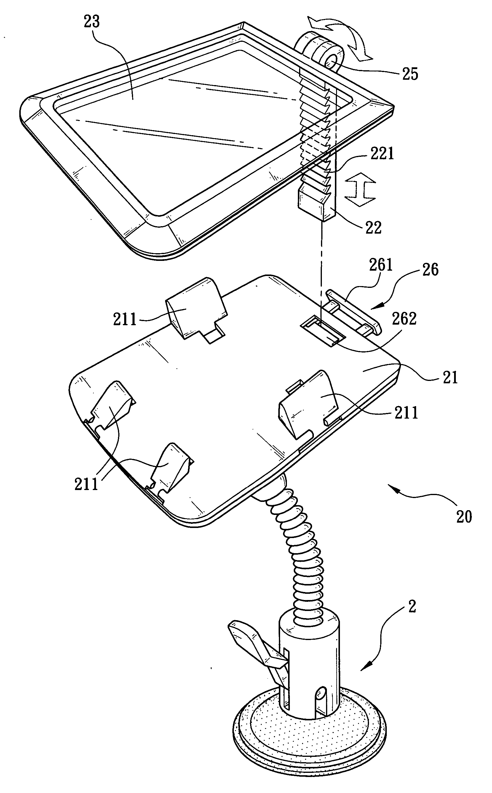Holder for electronic apparatus