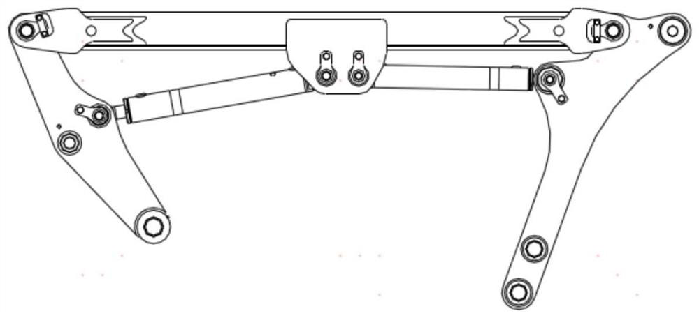 Upper boom for multifunctional demolition robot working device and processing method thereof