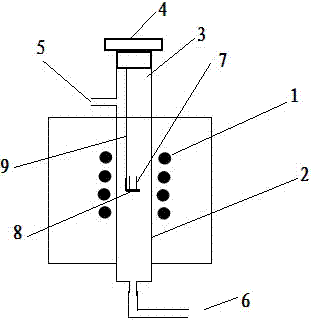 Curie-point pyrolyser of volatile matter generated by element in element determination