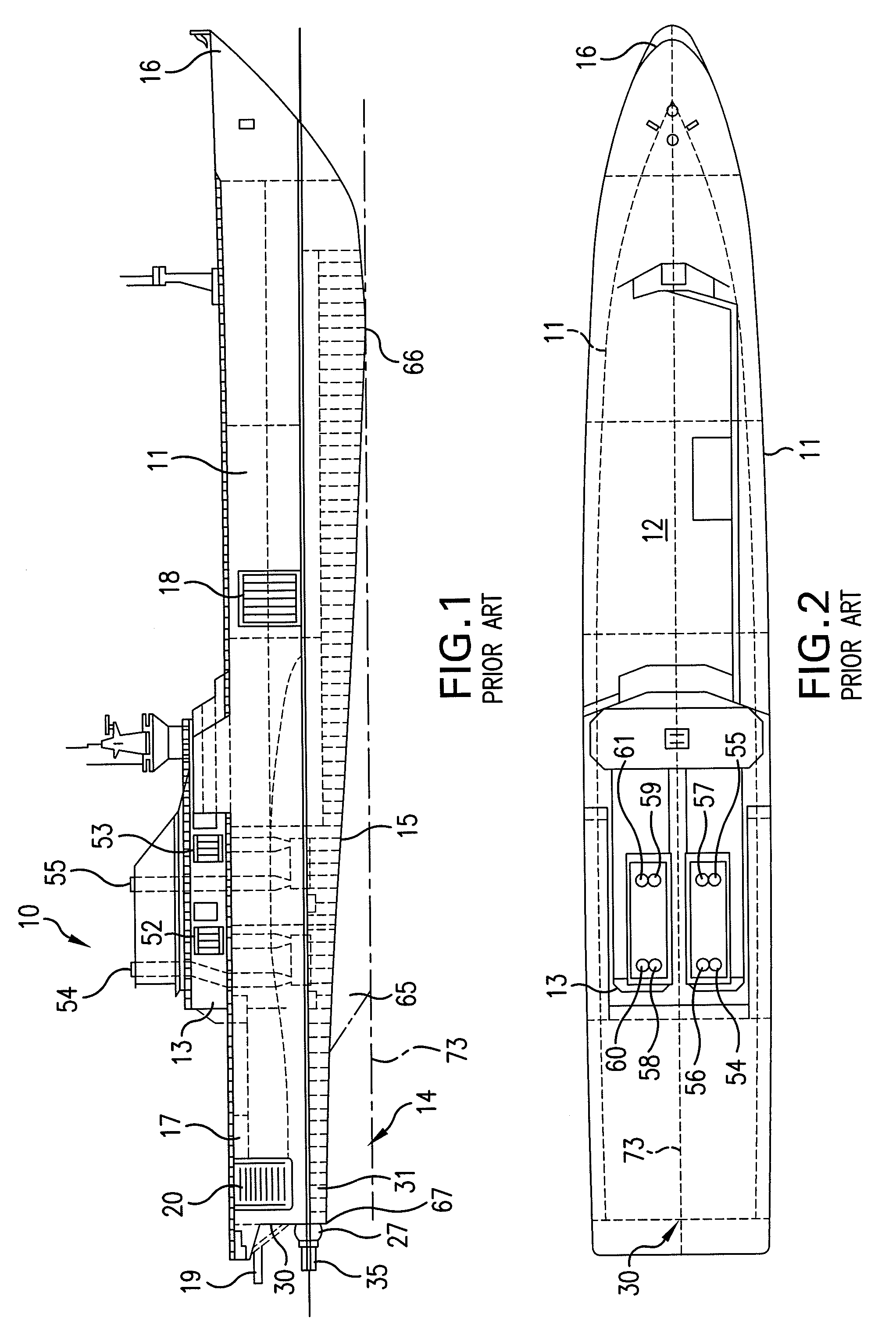 System for rapid, secure transport of cargo by sea, and monohull fast ship and arrangement and method for loading and unloading cargo on a ship