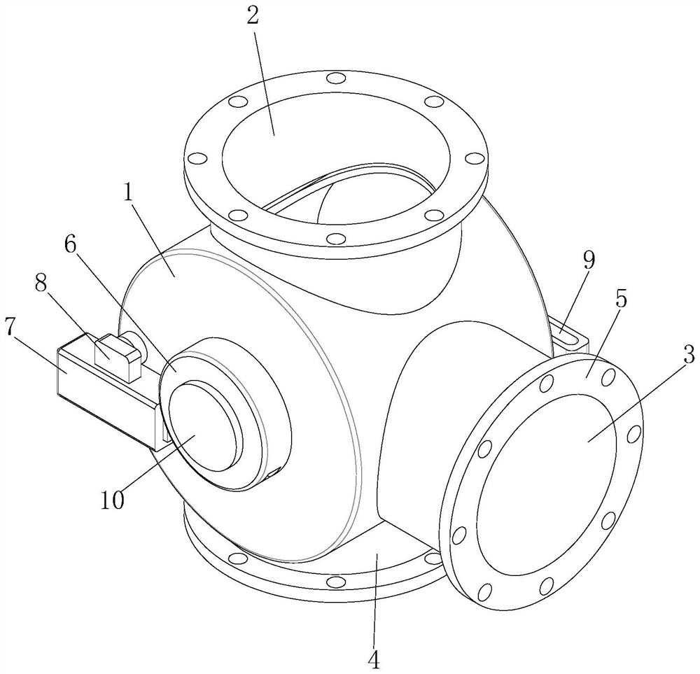 Marine automatic cleaning right-angle mud box