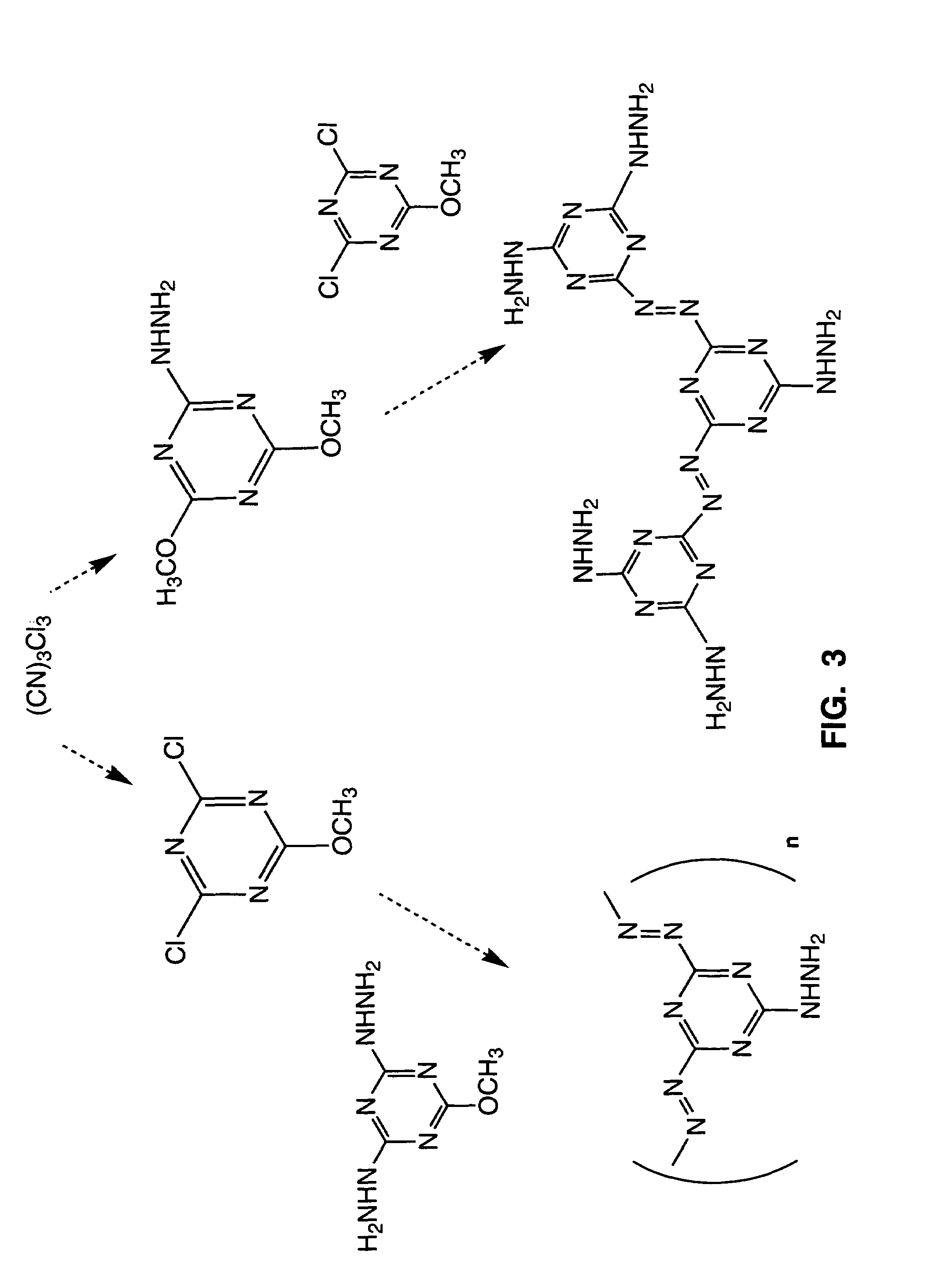 High-energy 1,3,5-triazinyl diazenes, and process thereof