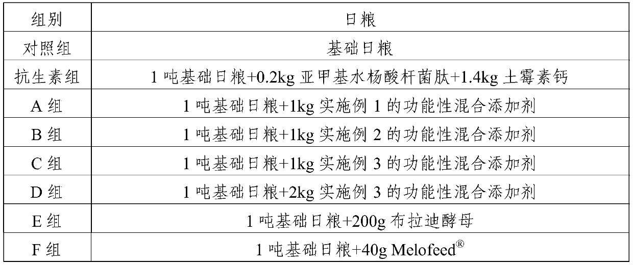 Functional mixed additive and application thereof