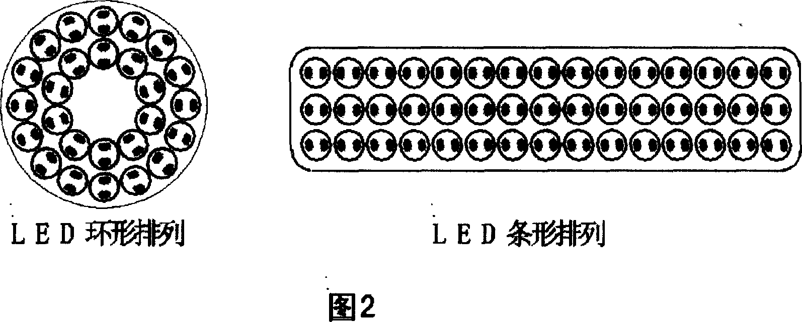 LED illuminating light and its controlling circuit