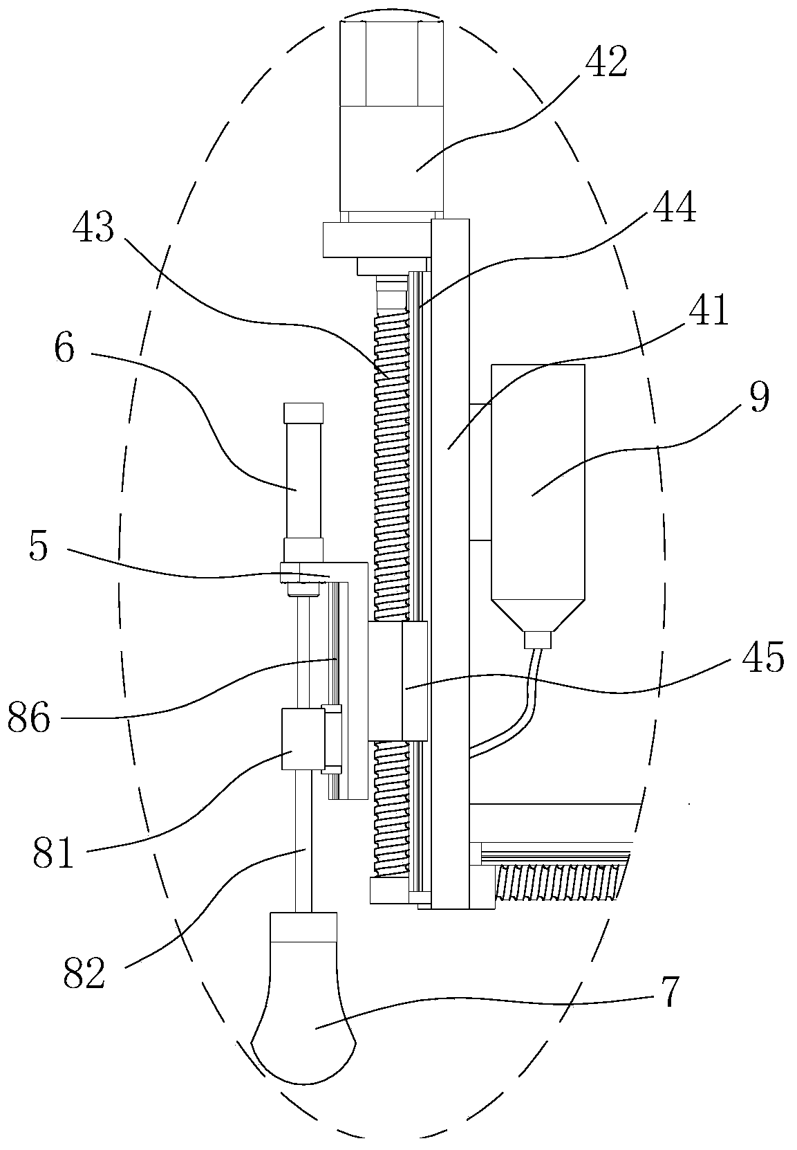 Combined examination diagnosis device for ultrasonic department