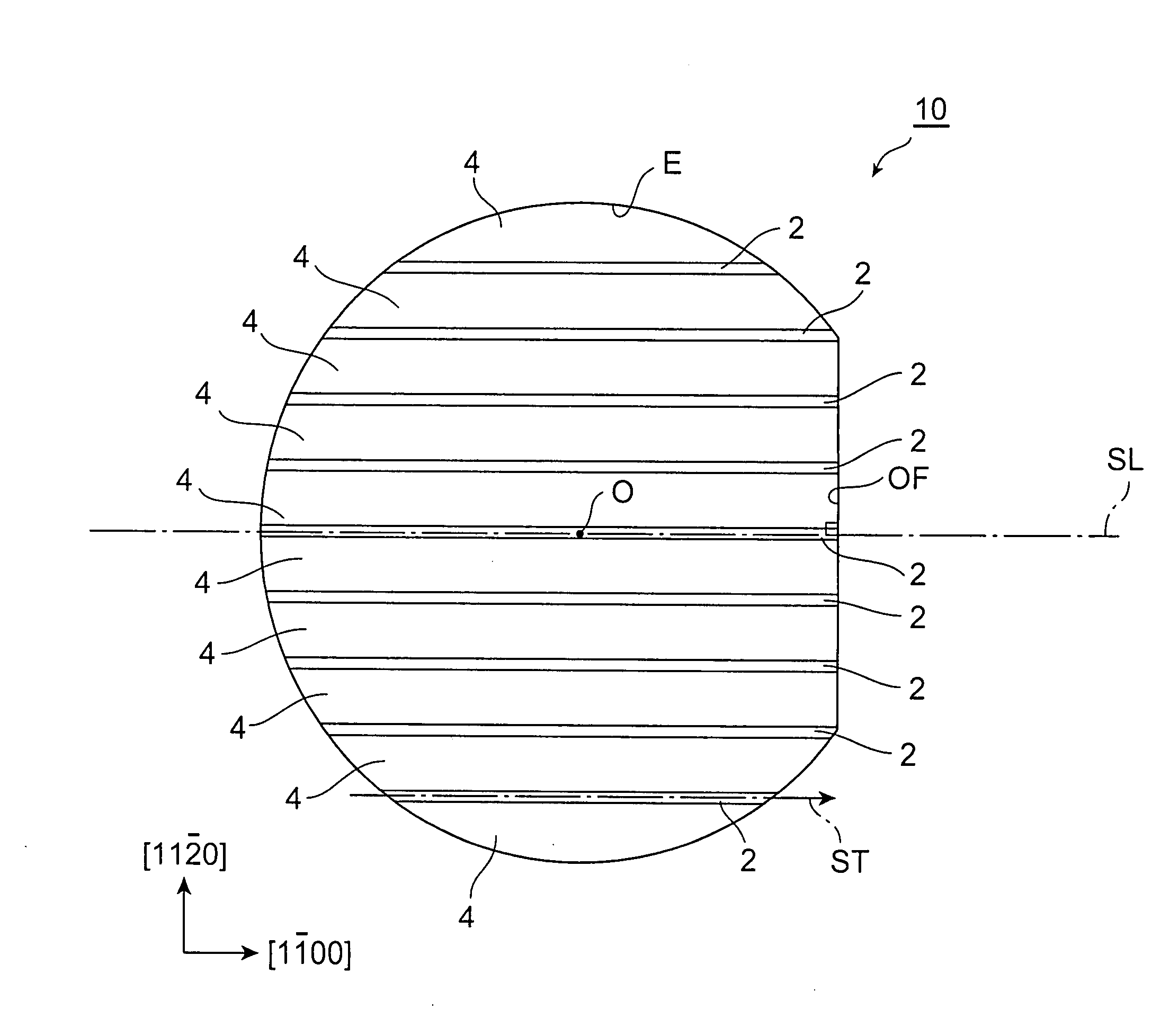 Nitride semiconductor substrate, and method for working nitride semiconductor substrate