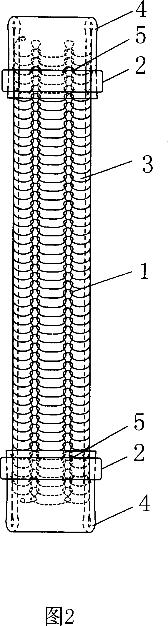Artificial human body intracavity duct with buffer edge