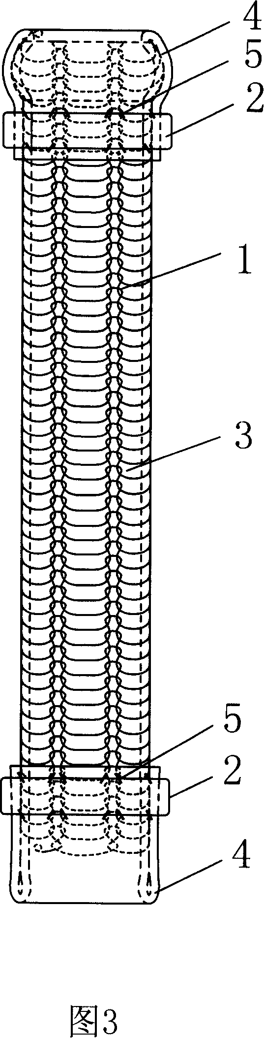 Artificial human body intracavity duct with buffer edge