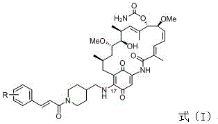 A class of geldanamycin derivatives capable of inhibiting castration-resistant prostate cancer and osteogenic metastasis and applications thereof