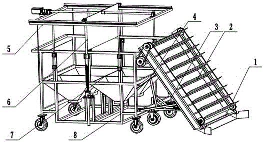 Automatic fly maggot separation machine