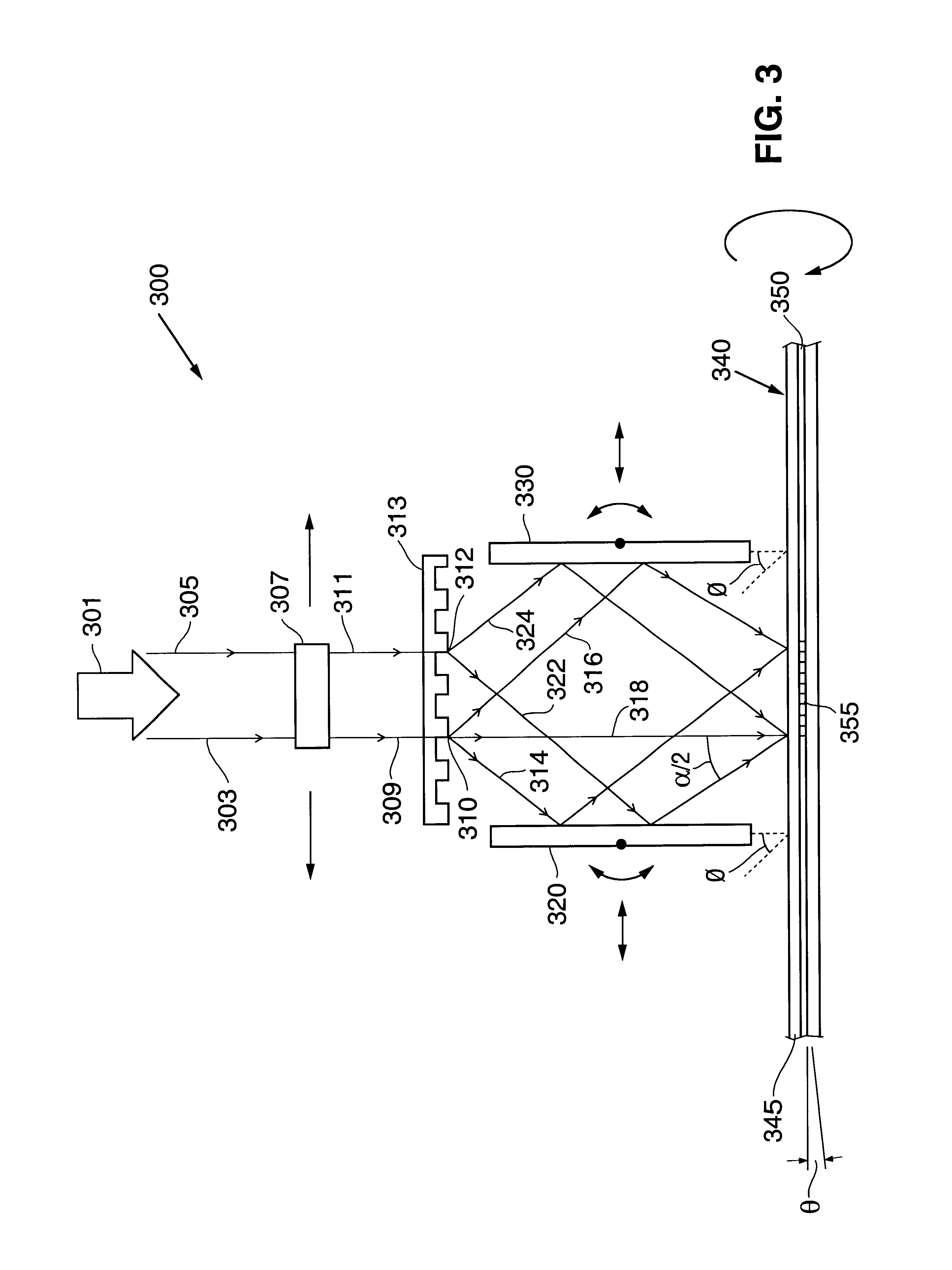 Method and apparatus for fiber Bragg grating production