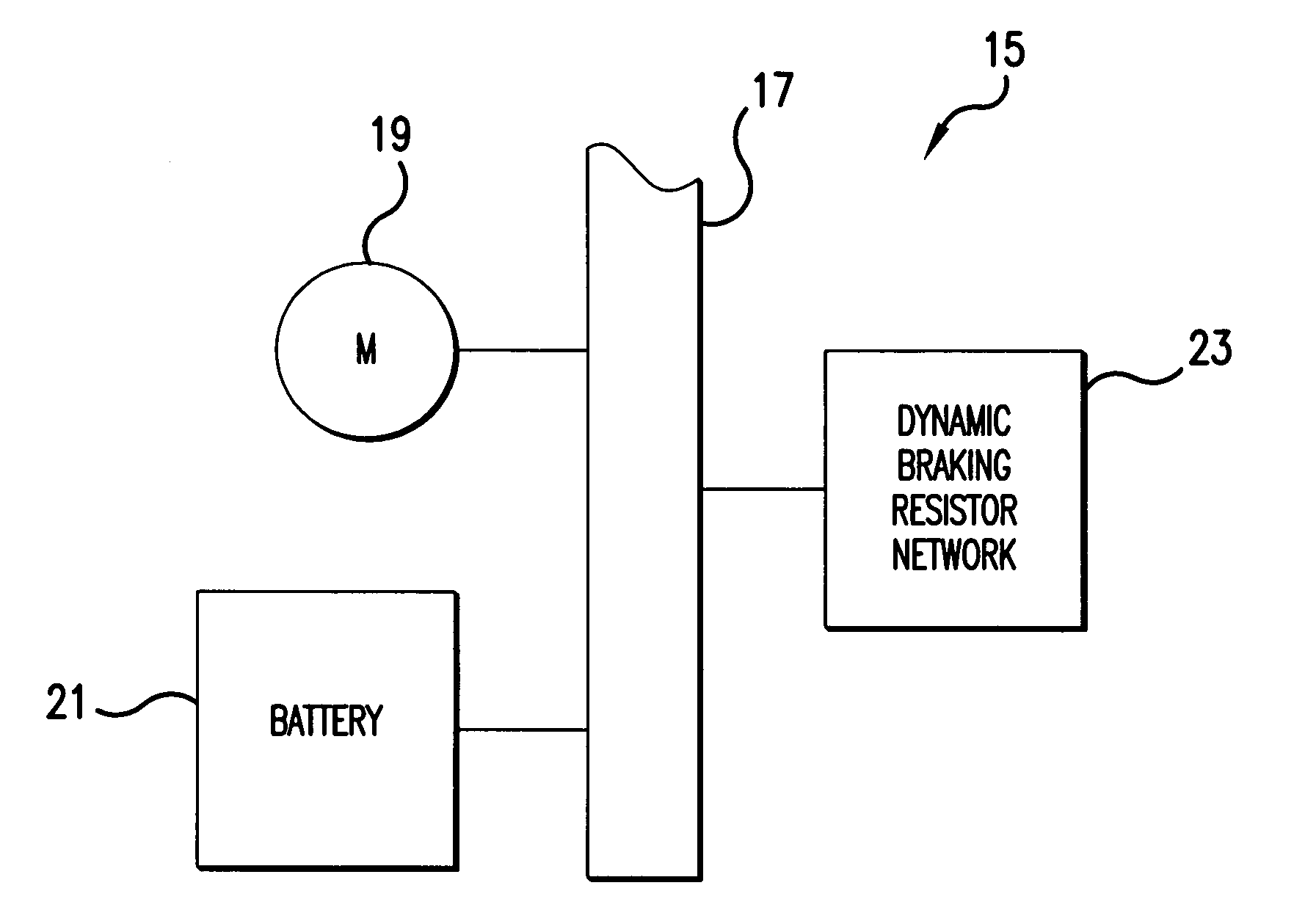 Multi-stage dynamic braking resistor network