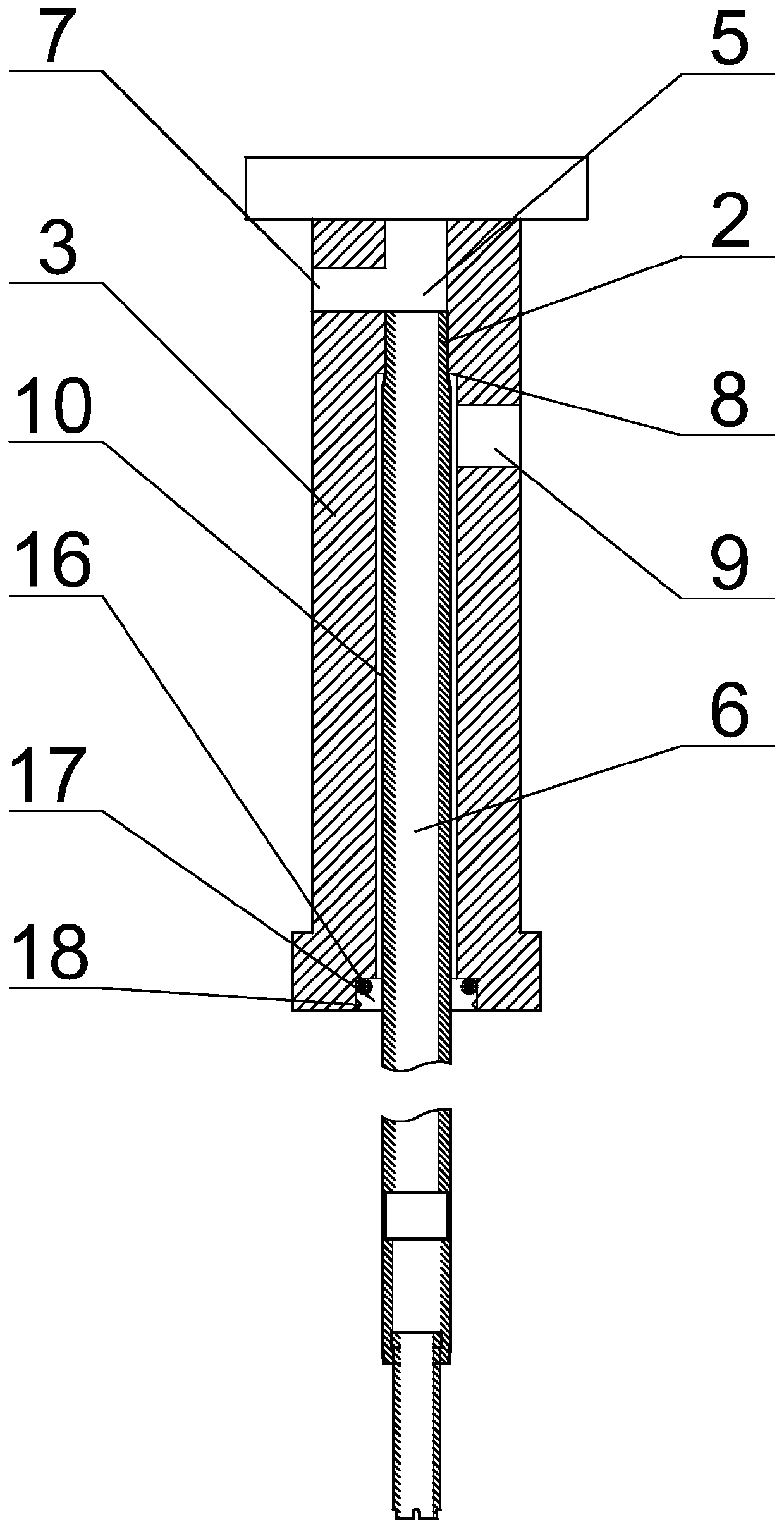 Pneumatic drainage device on steel cylinder pressure detection device and drainage method thereof