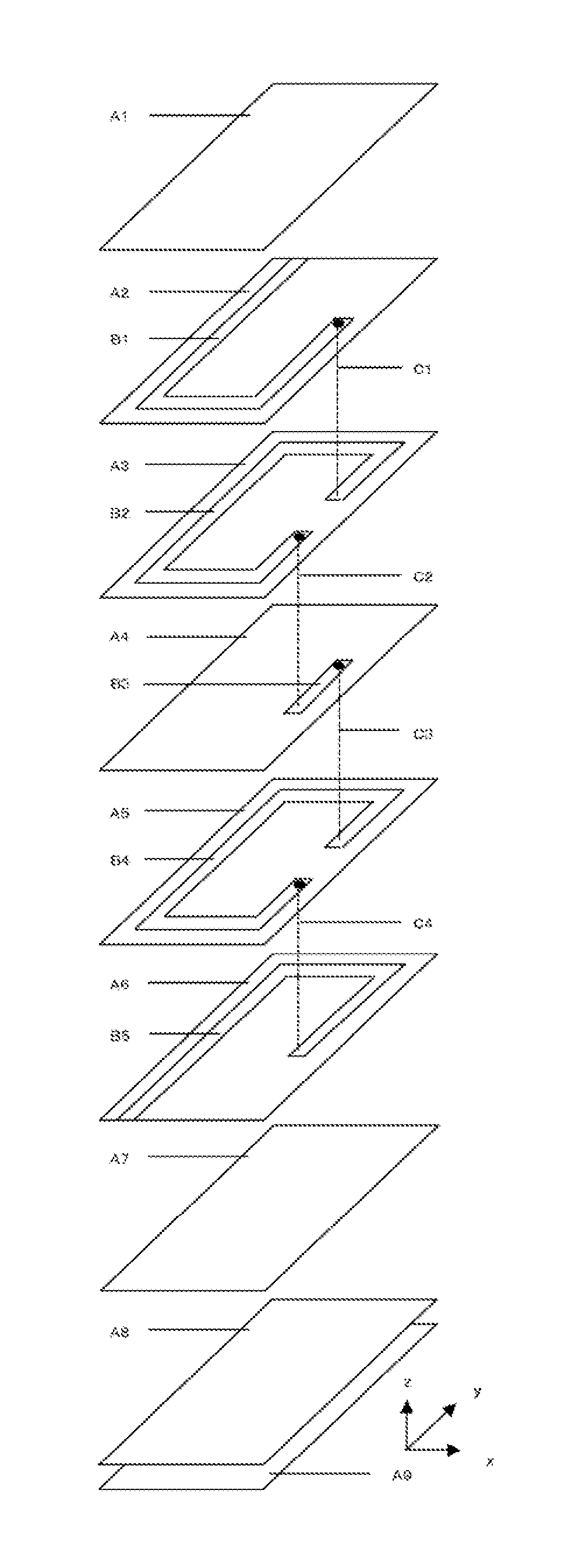 Laminated inductor