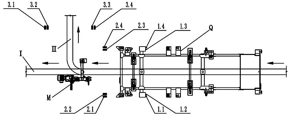 Automatic selection system for trolley running path