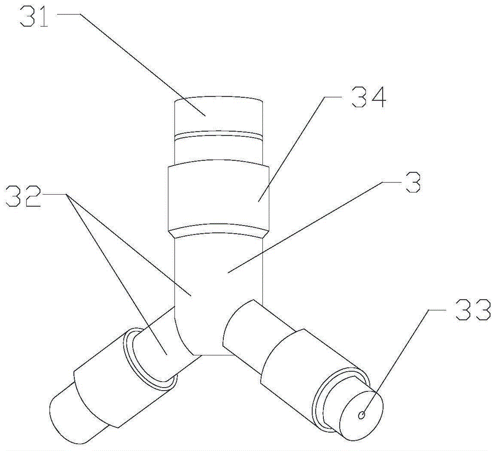 Spray head of bromine blow-off tower