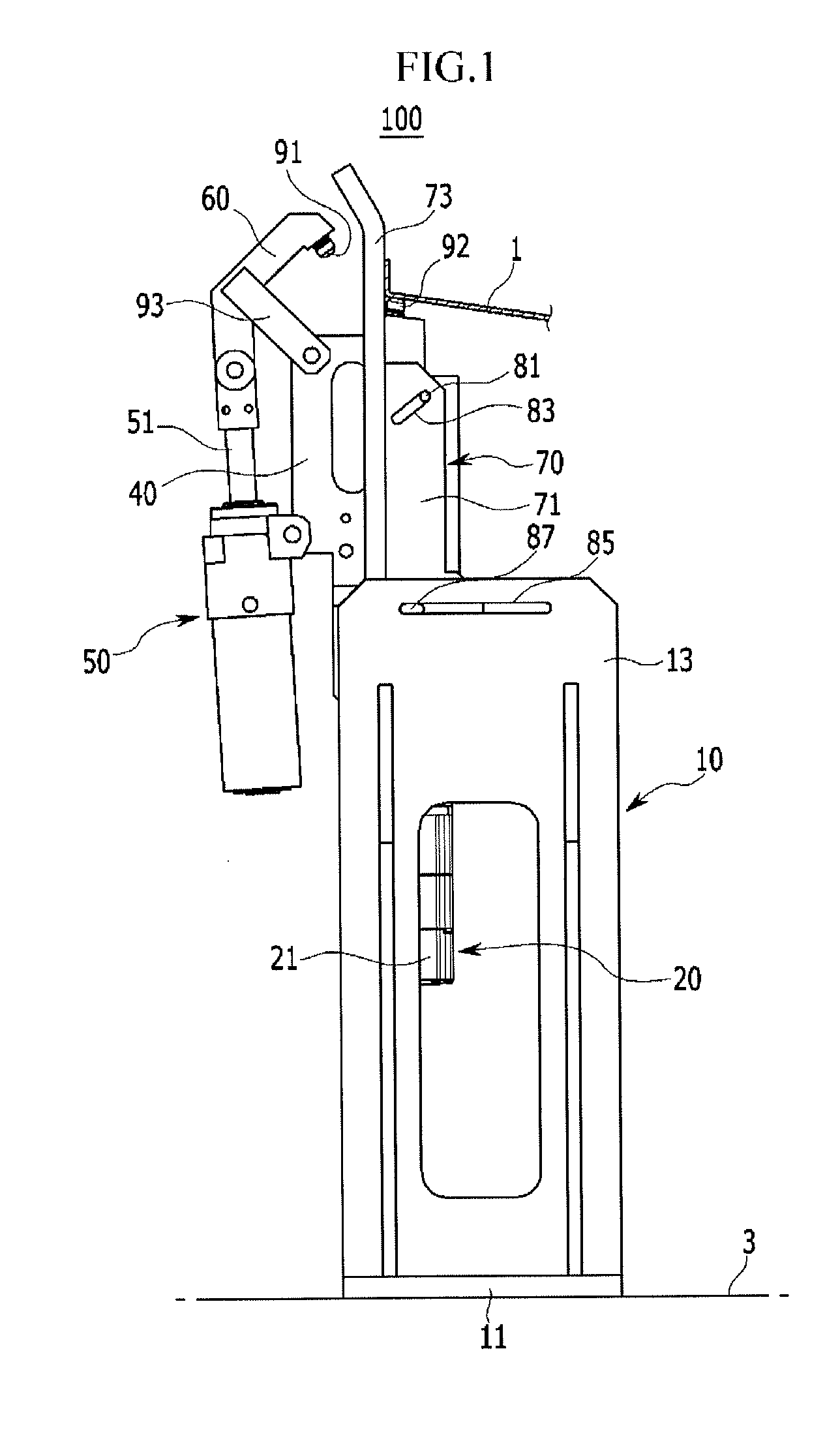 Panel jig device for vehicle