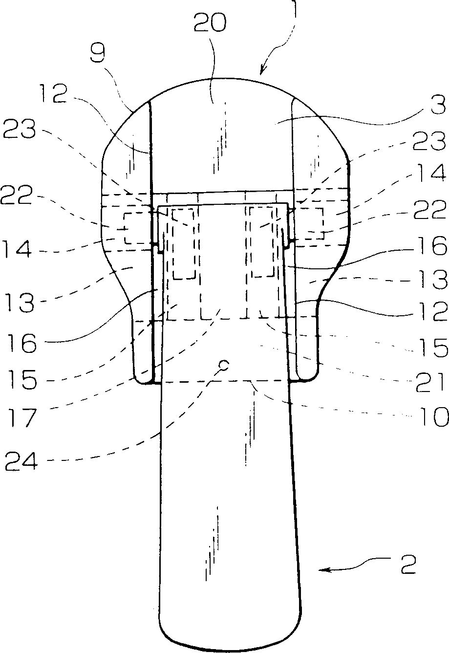 Lock slider for slide fastener