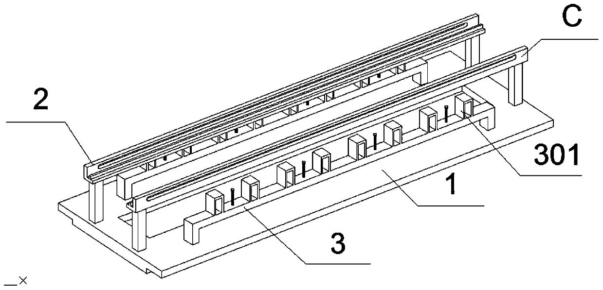 Full-automatic guide rail type mobile punching device provided with intelligent voice modular control