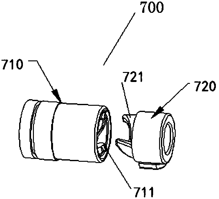 Fast-dismounting connecting mechanism for impeller and fan motor and air conditioner with same