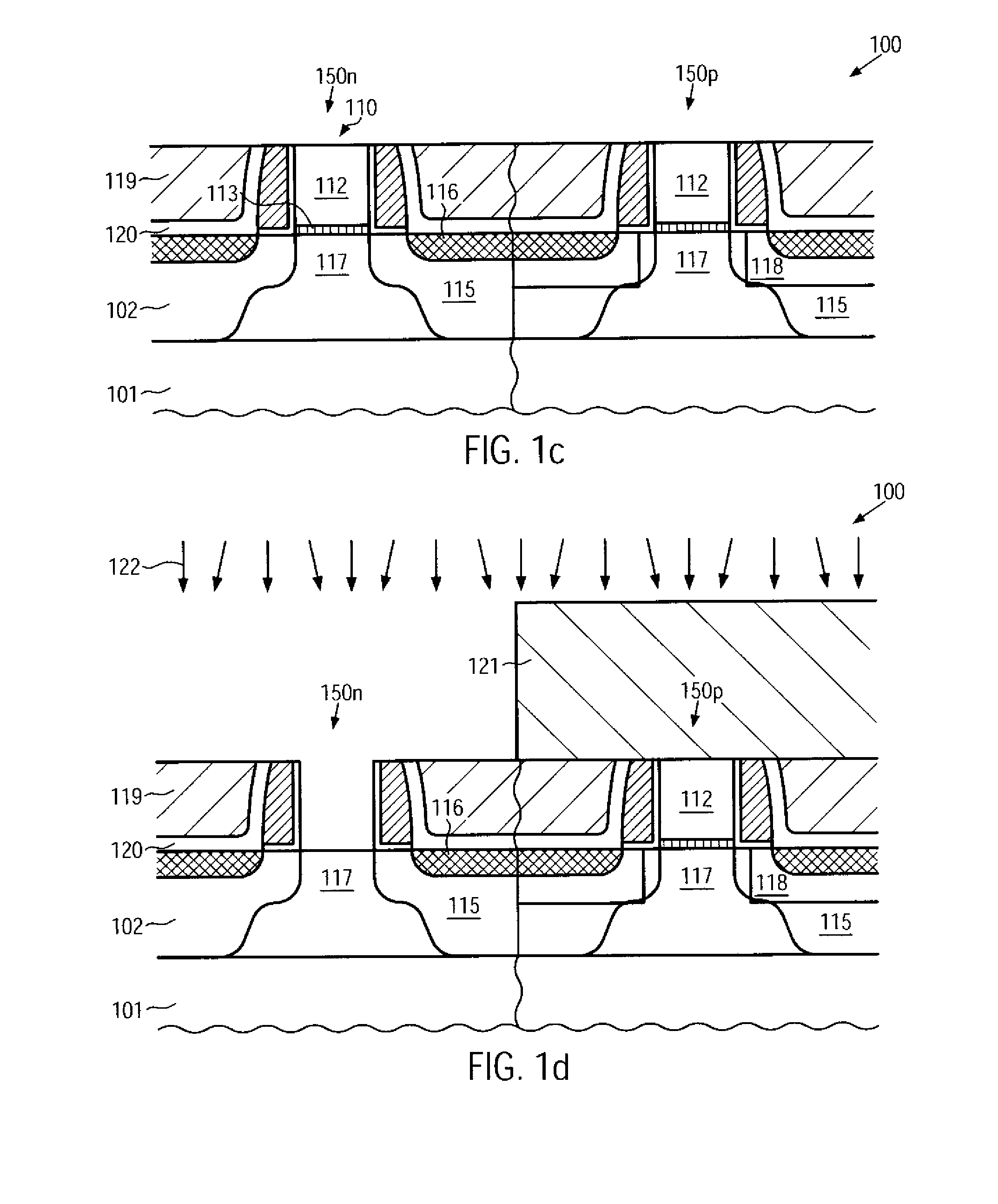 CMOS device having gate insulation layers of different type and thickness and a method of forming the same
