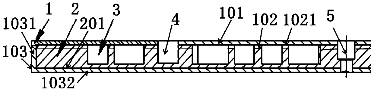 Composite cooling water disc and manufacturing method and application thereof