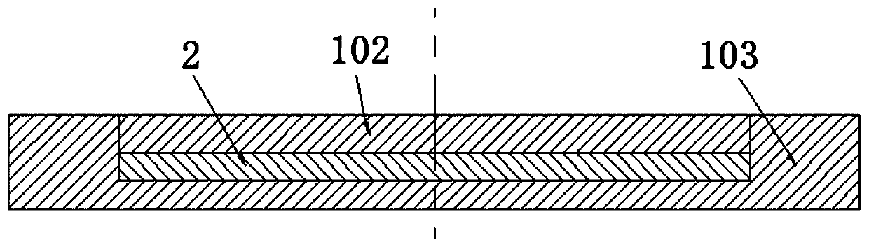 Composite cooling water disc and manufacturing method and application thereof