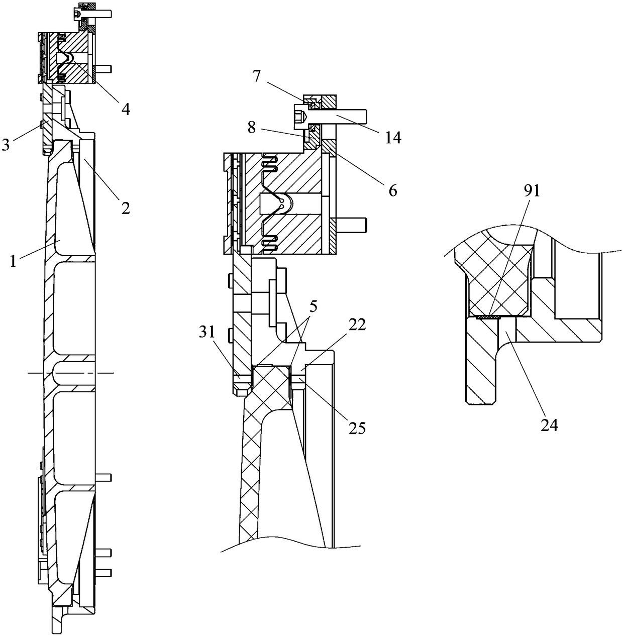 Reflector support and fixing method