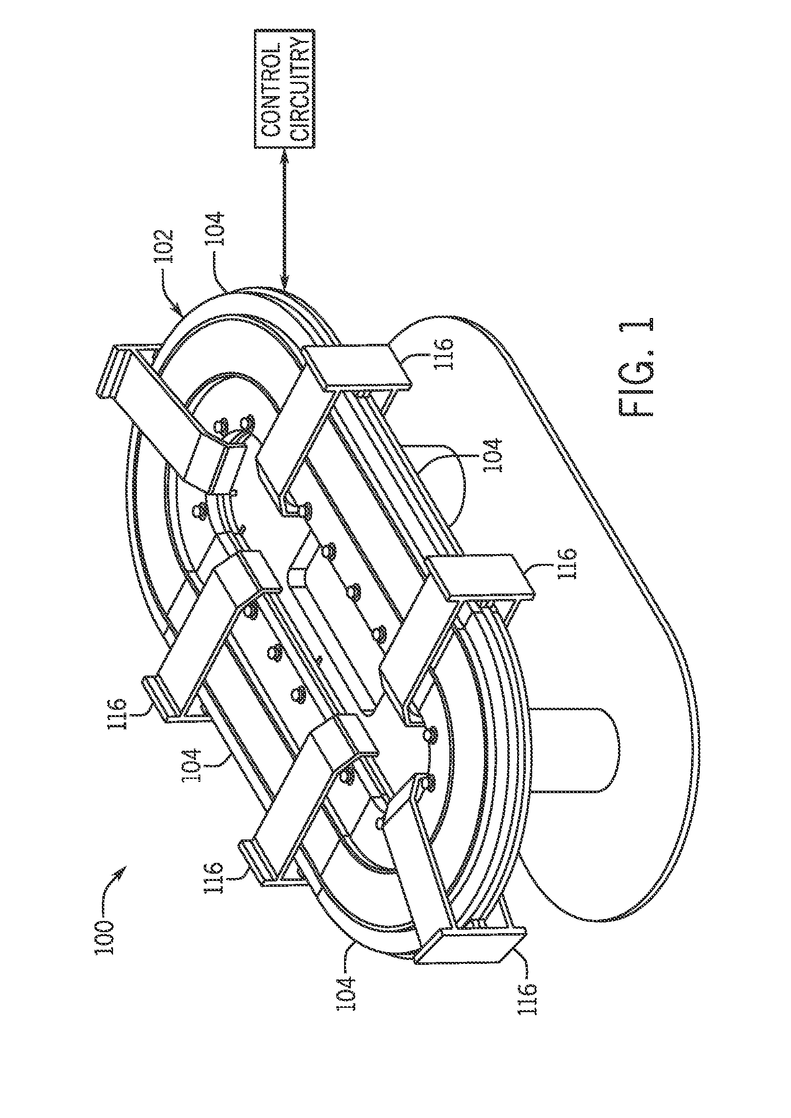 Controlled motion system having a magnetic flux bridge joining linear motor sections