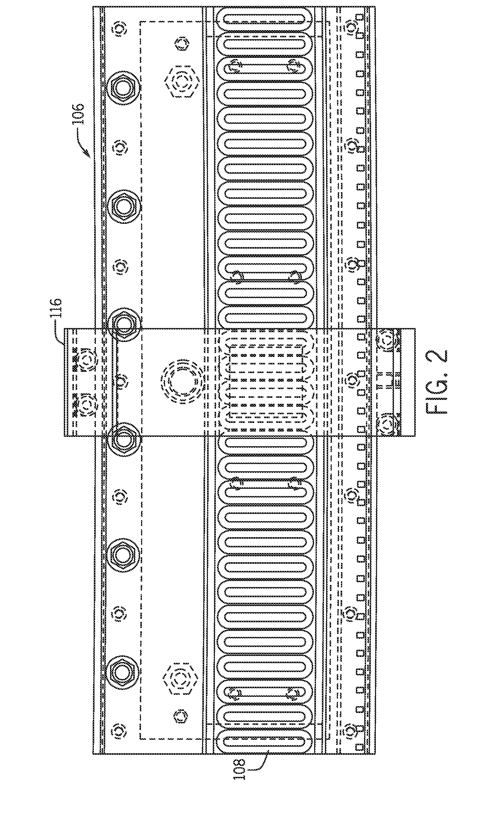 Controlled motion system having a magnetic flux bridge joining linear motor sections