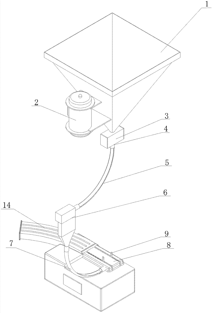 Bullet automatically assembling system based on gravity sieving