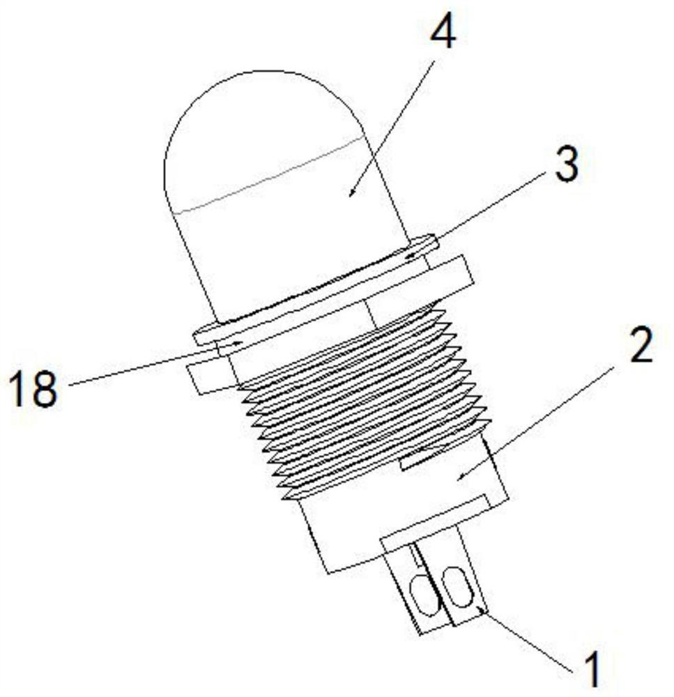 A light-emitting diode for traffic lights