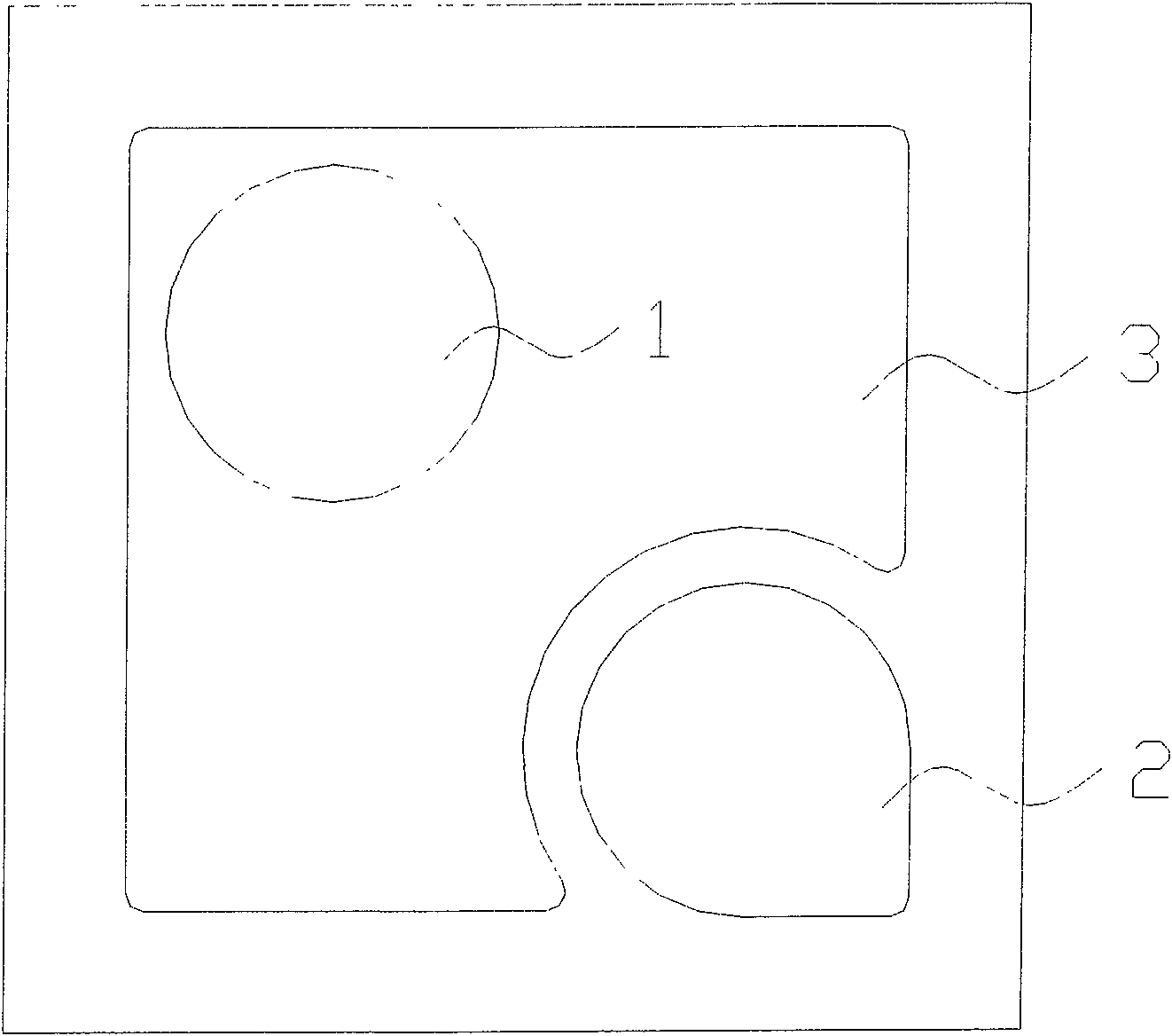 Production of gallium nitride light emitting diode chip with small volume and hight brightness