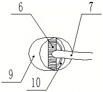 Lamp pole processing device