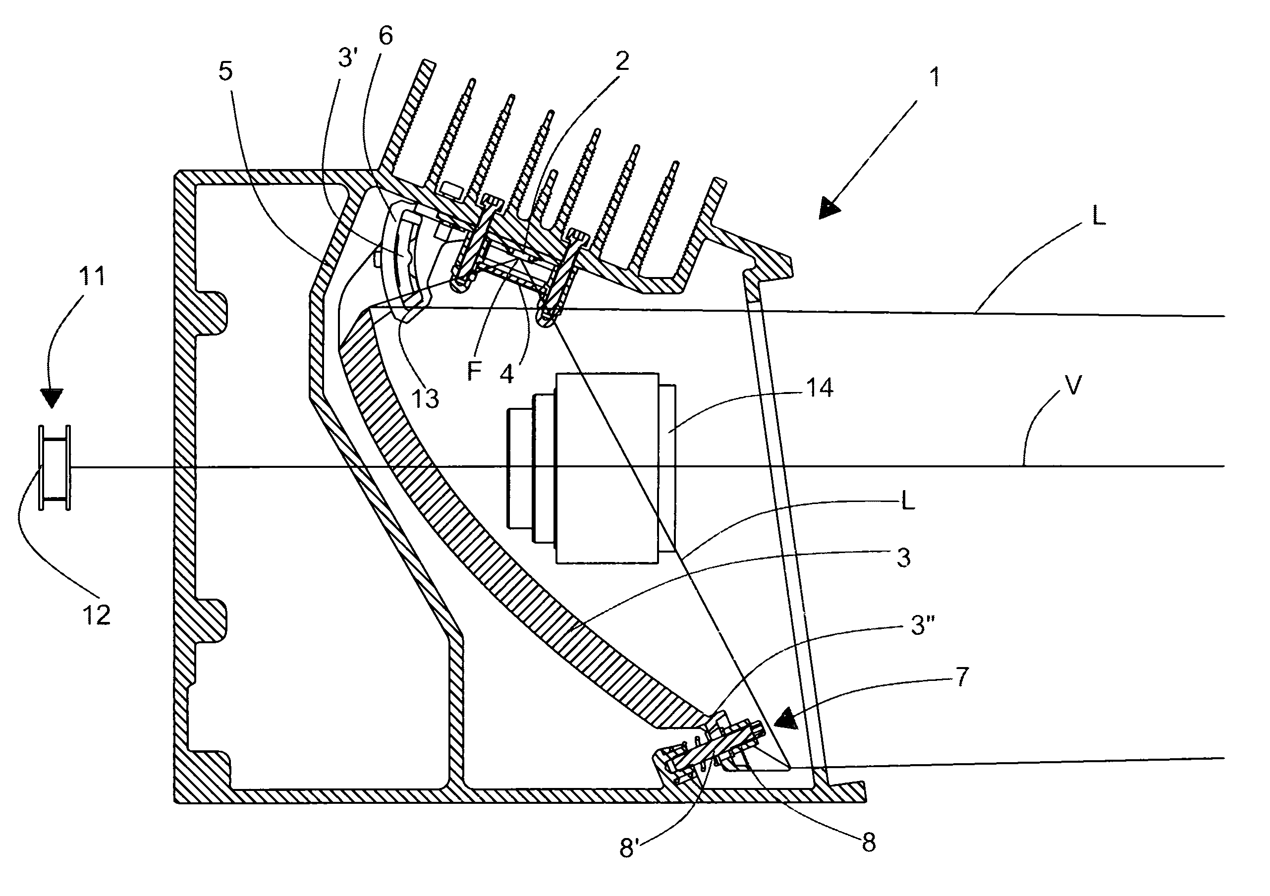 System for automatically acquiring optically coded information, illuminator for said system and method for aligning with each other optical components of the system