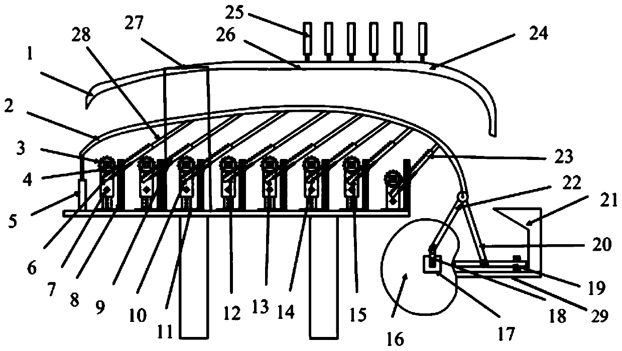 Food simulation swallowing device and food simulation swallowing method