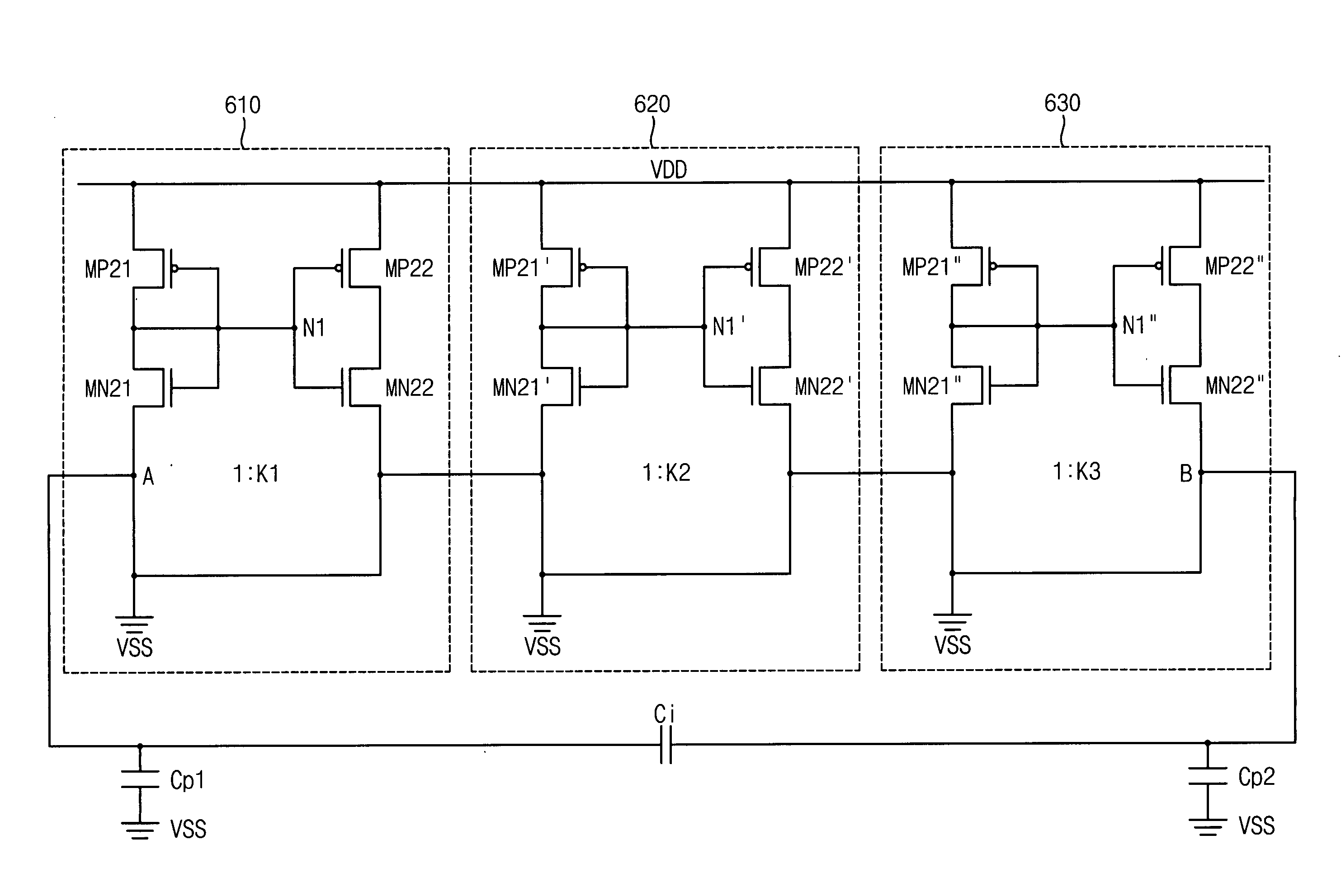 Capacitance multiplier with enhanced gain and low power consumption