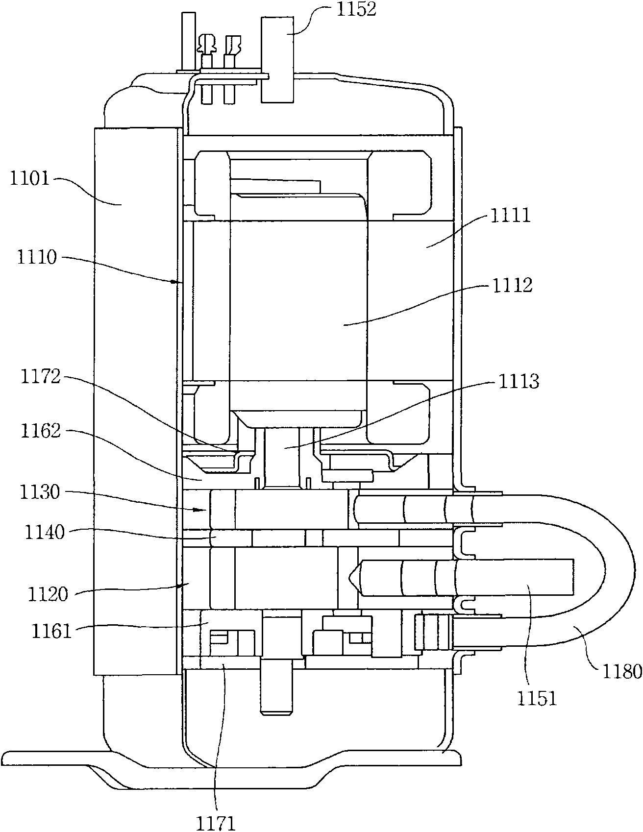 Rotating type double-body compressor