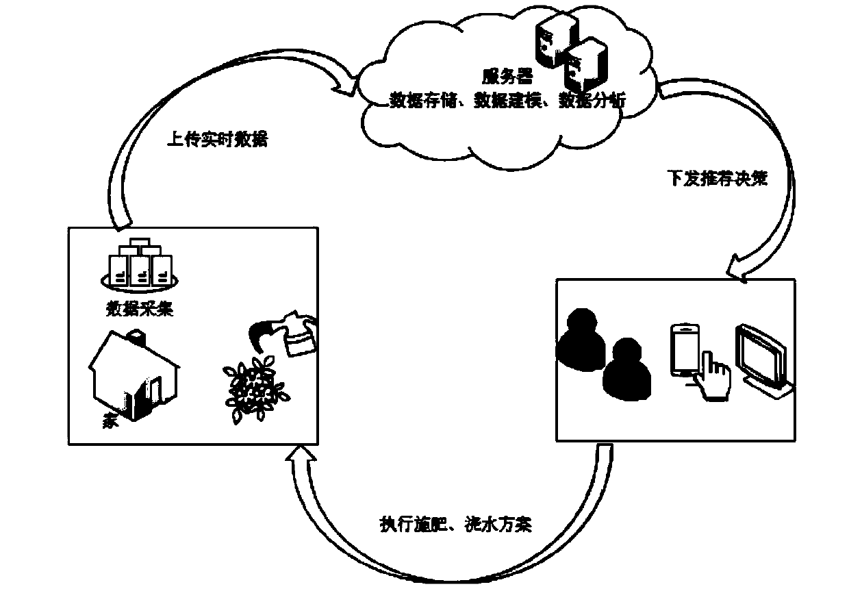 Plant cultivation method based on intelligent data collection and the cloud service technology