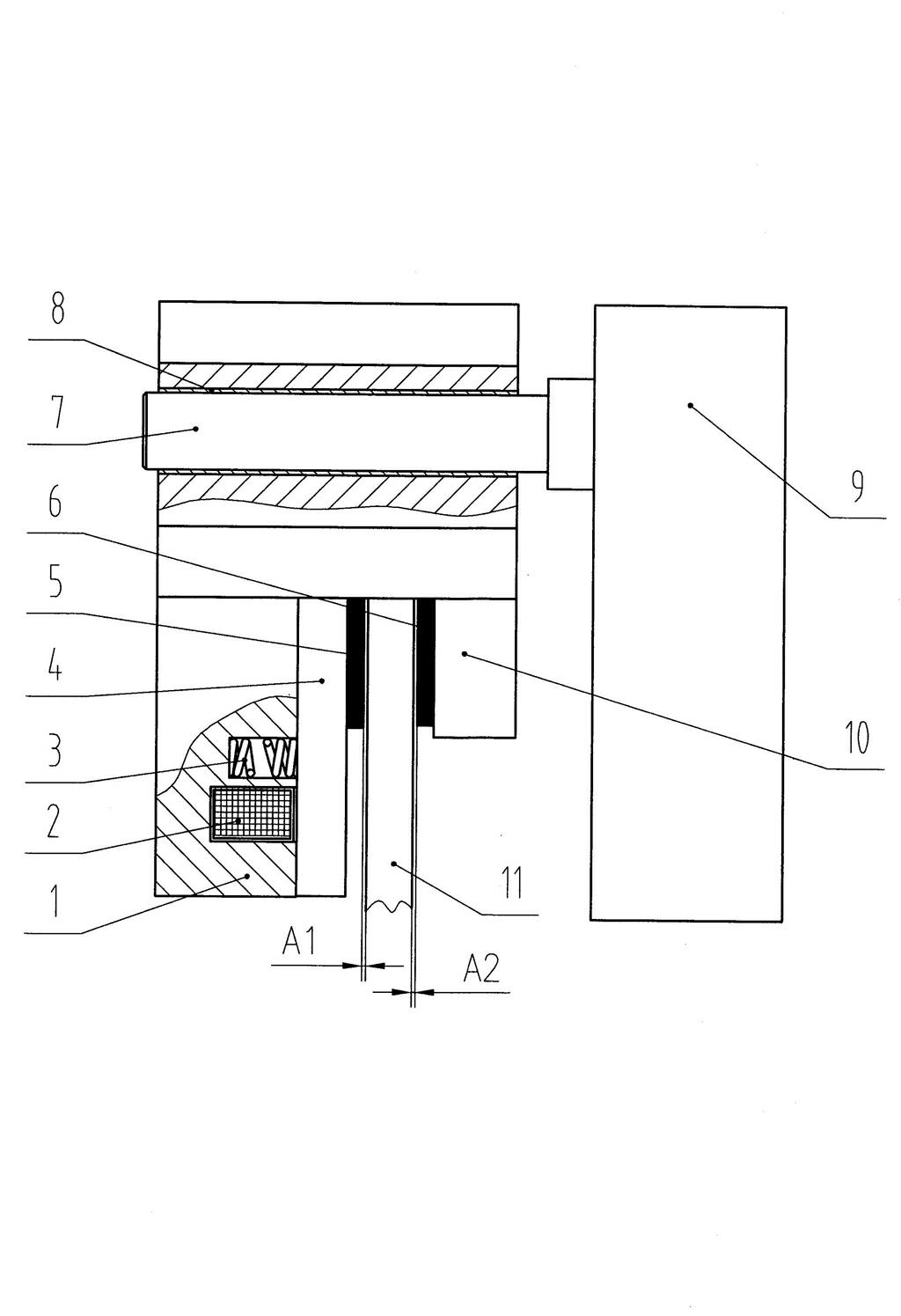 Electromagnetic caliper type brake