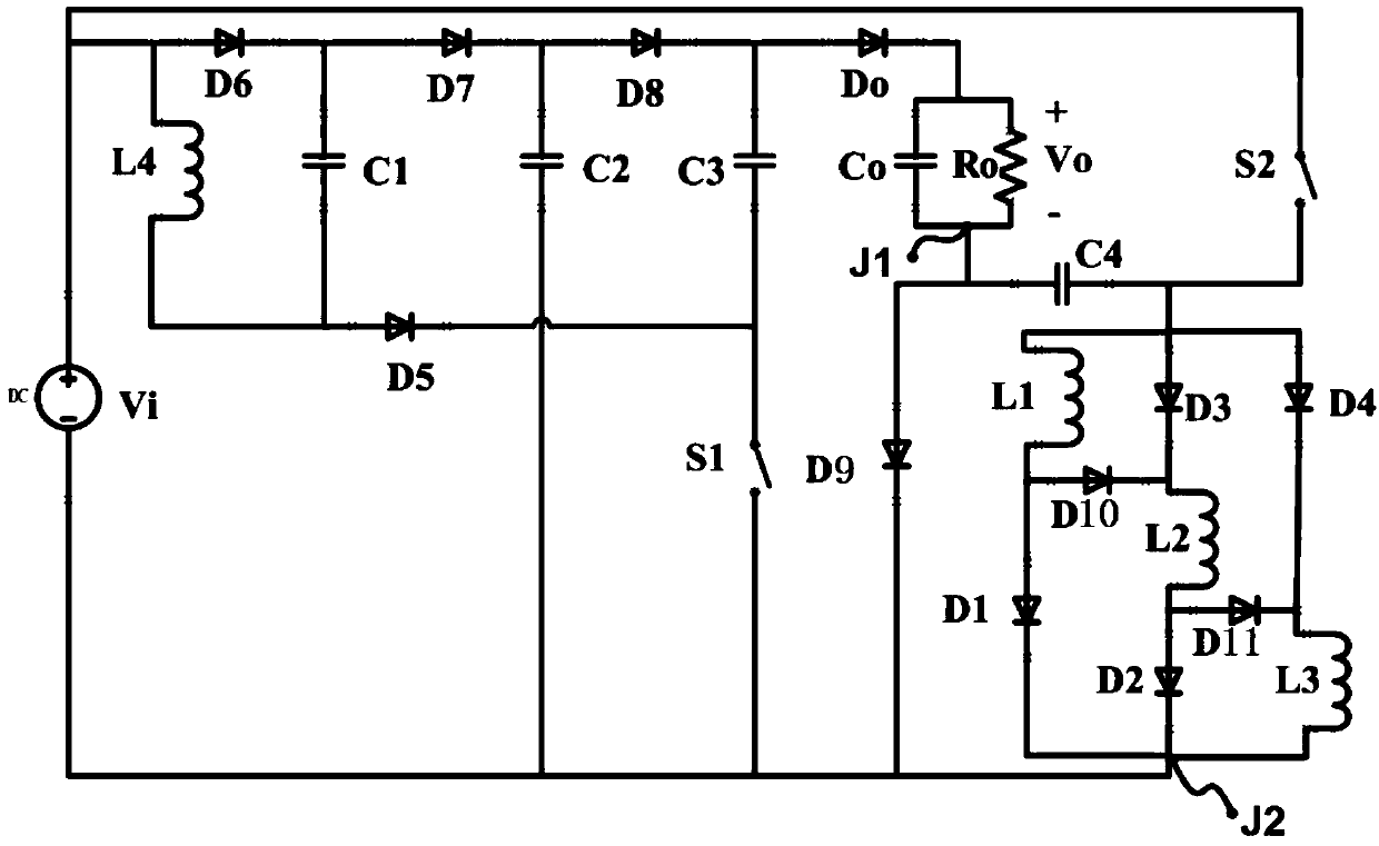 High Boost DC Converter with Switched Inductor